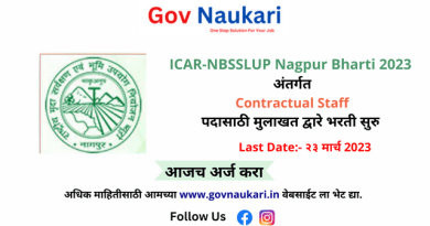 ICAR-NBSSLUP Nagpur Bharti 2023